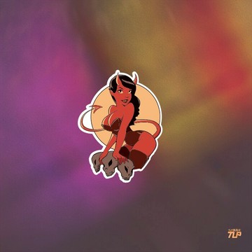 TLP反光車貼 美女小惡魔魅惑魅魔防水無痕膠貼行李箱摩托車裝飾貼