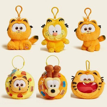 🍀臺灣出貨🍀加菲貓掛件毛絨公仔Garfield同款加菲貓書包鑰匙扣掛件玩偶