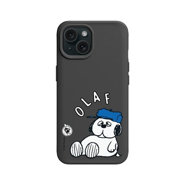 iPhone 15 SolidX 黑 - 史努比 Snoopy 75th Anniversary - 75週年-歐拉夫休息中