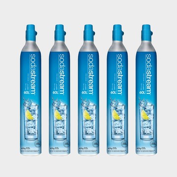 (交換鋼瓶) SodaStream 425g 二氧化碳交換旋轉鋼瓶 (5入組) (您須有5支舊鋼瓶)