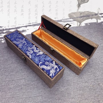 車掛鎮尺包裝盒中式禮品首飾盒錦盒定制筷子收納木盒木質大號盒子