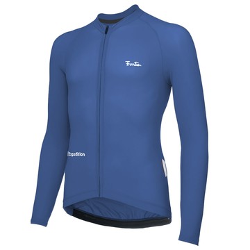 NERVE TRAINING Long Sleeve Jersey 運動版長袖車衣男款 (丹寧藍)