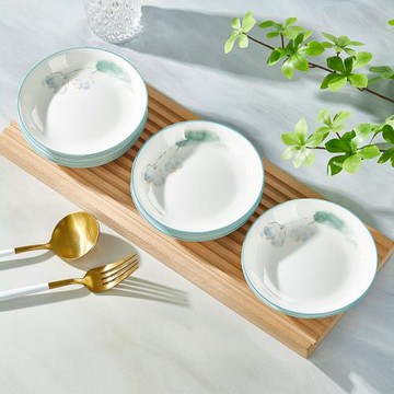 陶瓷5英寸味碟小盤子家用蘸料火鍋碟子創意圓盤油醋碟干碟烤肉碟