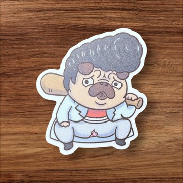 越崩潰越chill系列 PVC防水貼紙 ∣ 巴哥夜路暴走族