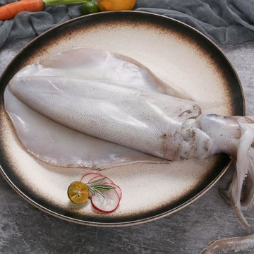 悅生活—鮮市集 3A級當季野生船凍軟絲 200g-300g/隻 2包組