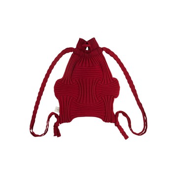 New Bow Backpack - Glitter Burgundy