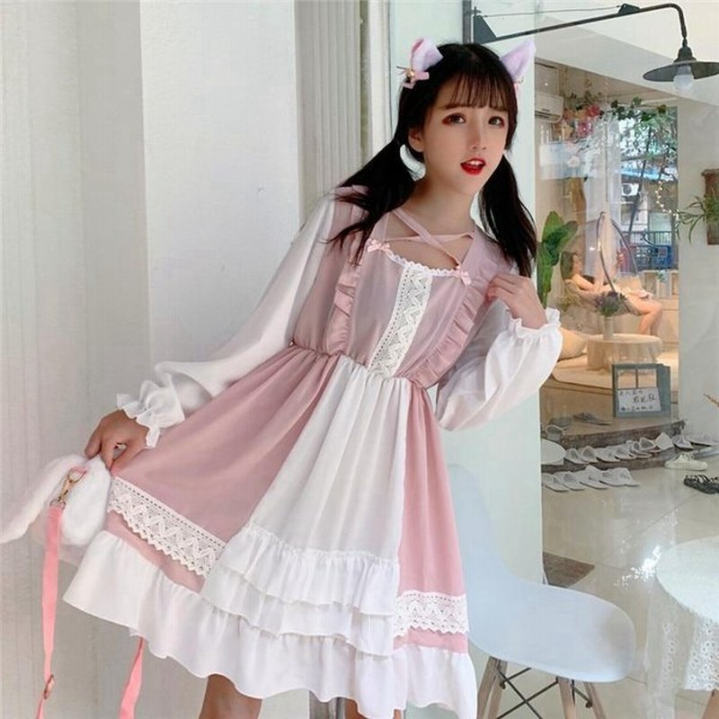 ピンク ロリータ ドレス ヴィンテージ レトロ ゴシックロリータ ワンピース宮殿 Lacet ビクトリア朝 かわいい プリンセス ロリ コス 通販 Lineポイント最大0 5 Get Lineショッピング