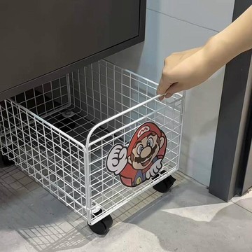 臺灣發貨>可移動髒衣籃家用洗漱臺襪子收納筐萬向滑輪小推車置物架洗衣籃子TVB