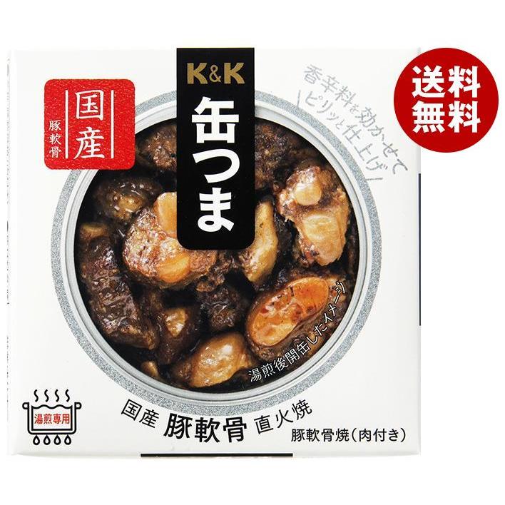 国分 KK 缶つま 国産 豚軟骨 直火焼 40g×12個入｜ おつまみ 缶詰