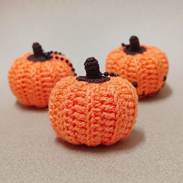 萬聖節南瓜 鉤針編織鑰匙圈