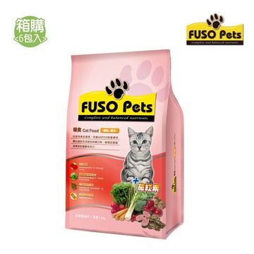 【FUSO pets】福壽貓食 鮪魚+蟹肉口味 (1.5kgx6入/箱)