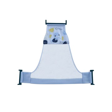 KU.KU Duckbill 酷咕鴨 成長印記可調式安全沐浴網 適用於初生寶寶 柔軟網布 安裝簡便  藍色  1個