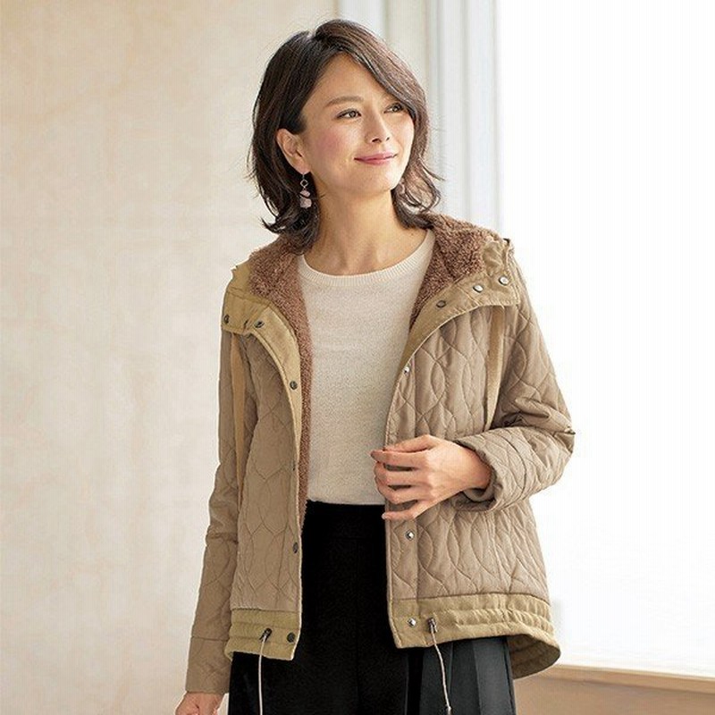 ジャケット アウター レディース 秋 冬 裏ボアキルティングジャケット 40代 50代 60代 70代 ミセスファッション シニアファッション 婦人 服 通販 Lineポイント最大0 5 Get Lineショッピング