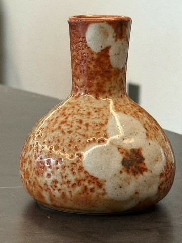 精品【志野燒】-志野酒壺花器