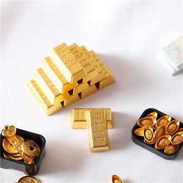［沐沐屋］迷你 開運擺件 金條 金算盤 開運銅錢 迷你如意