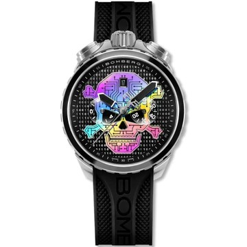 BOMBERG  Bolt-68 限量數位骷髏腕錶 計時手錶-45mm(BS45CHSS.072-2.12