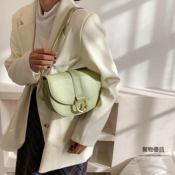斜背包馬鞍包女百搭復古腋下包【聚物優品】