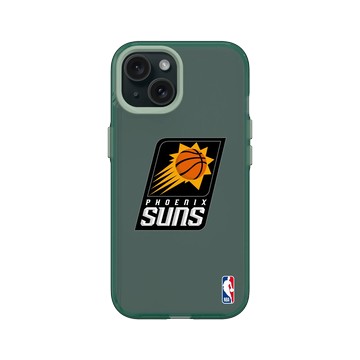 iPhone 15 Clear 憂墨綠 - NBA - Logo-鳳凰城太陽 Phoenix Suns