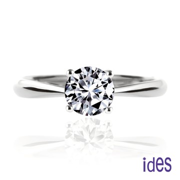ides愛蒂思 極致完美一克拉八心八箭完美車工鑽石戒指