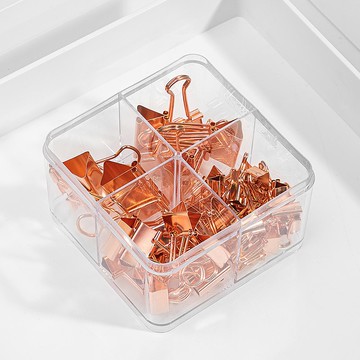 得力Deli玫瑰金長尾夾組合 78205 15+19+25+32mm