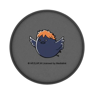 GRIP O (MagSafe 兼容） 黑 - 排球少年 Haikyu!! - 吉祥物系列 - 烏野高中(烏鴉) - 日向