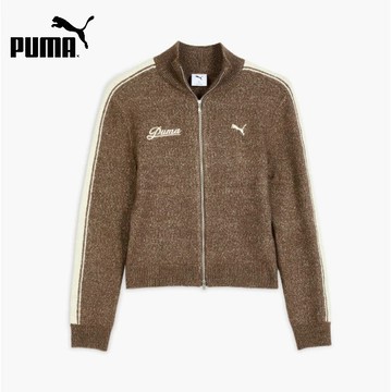 【PUMA】 流行系列Retro Tape合身針織立領外套(F)_女性_63571985_亞規｜官方直營