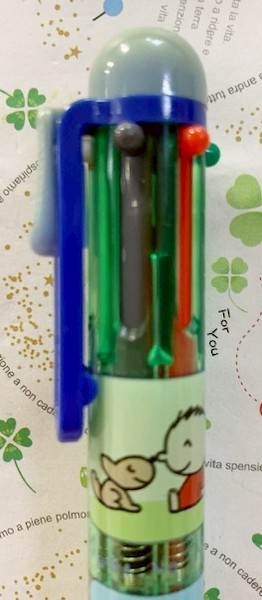 【震撼精品百貨】大寶/大口仔_Minna No Tabo ~三麗鷗大寶6用筆/中性筆/原子筆-藍#20705