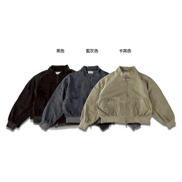 AMERO 男裝 女裝 立領水洗外套 寬鬆短版