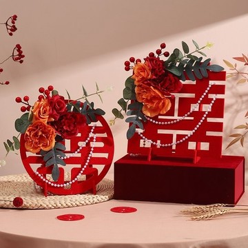 📣爆款推薦📣結婚喜字擺件訂婚裝飾婚房布置套裝婚禮婚宴桌麵擺臺婚慶用品大全 LWXJ