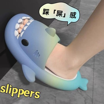 CHEDOIR二代 黑色鯊魚拖鞋 男 夏季 防滑居家 踩屎感 抗菌防臭 女 ins 外穿