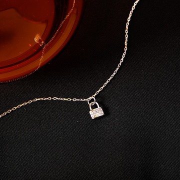 925純銀項鏈女年新款情人鎖冷淡風鎖骨鏈小眾設計高級感配飾