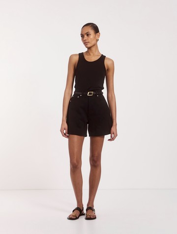 Organic Cotton Shorts in Black - Ninety Percent