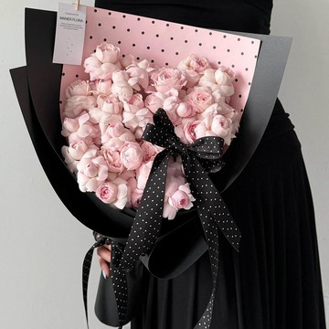 ❀【花中世界】❀淡粉仙子之吻520仿真香皂花束送女友情人節禮物閨蜜生日驚喜成品