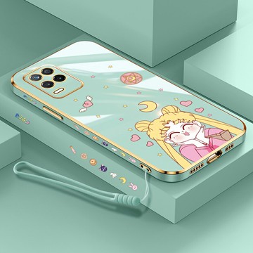 oppo新品k9x手機殼可愛美少女戰士oppo k9x新款潮牌時尚電鍍K9X全包防摔軟硅膠殼OppO網紅女款K九X保護套
