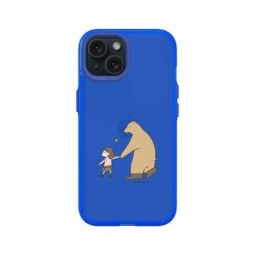 iPhone 15 Clear 激光藍 - 咻咻熊 XiuXiubear - 牽牽