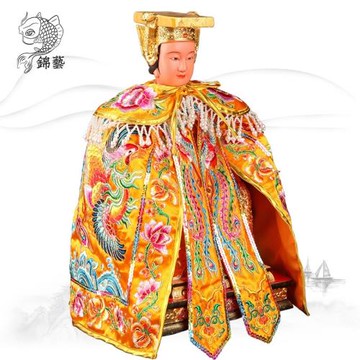 媽祖神像金身供奉披袍女神珠肩鳳凰披肩神佛衣服娘娘披風