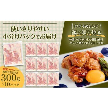 ふるさと納税 宮崎県産 若鶏もも肉 300g×10P 計3kg 宮崎県宮崎市