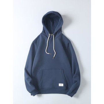 外貿出口重磅運動休閑連帽衛衣秋冬男士寬松加絨加厚保暖帽衫外套