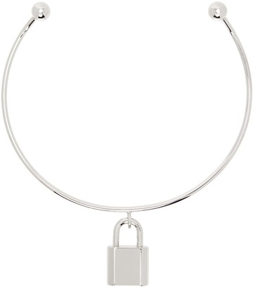 Acne Studios 银色 Padlock 颈链