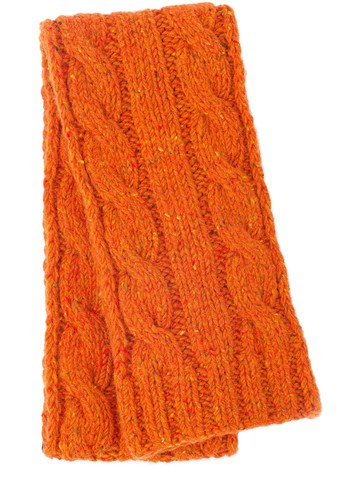 Prada - cable knit scarf - men - Wool - One Size - Orange