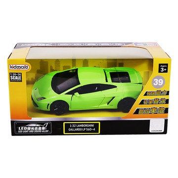 kidmate 孩子王 1 : 32 LED聲光合金車Lamborghini Gallardo LP560-4 68329-2 綠色  1個