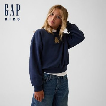 【GAP】兒童VintageSoft大學T-復古深藍(908919)