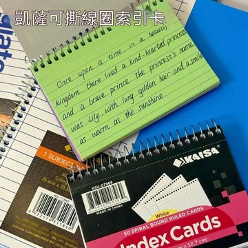 🏆大米優品+爆款直降📉凱薩KAISA美式線圈索引橫線卡片單詞學生考研便籤加厚便攜小本子 S2W52