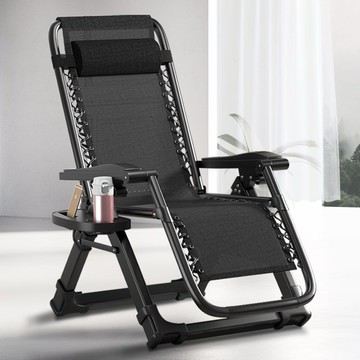 躺椅折疊午休可坐可趟睡靠背懶人老人專用辦公室椅子陽臺家用休閒