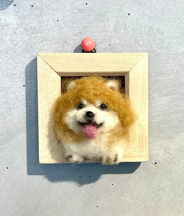 博美犬畫框