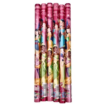 迪士尼公主 公主系列 大六角鉛筆  2B  6支  1組