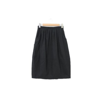 Back to Green-復古長裙 正黑 棉 M-16//vintage skirt