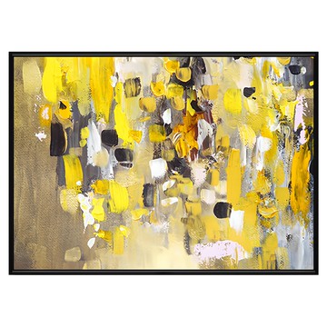 秋季抽象油畫掛畫  40 x 30cm  黑色