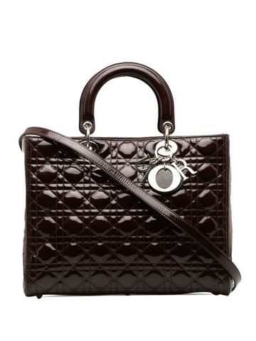 Christian Dior Pre-Owned - 2011 Dior Large Patent Cannage Lady - women - Patent Leather - One Size - Purple