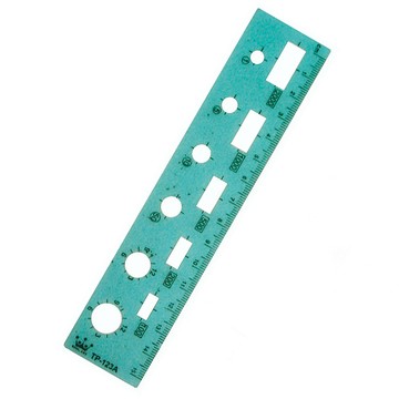 徠福 15cm-國小數學定規